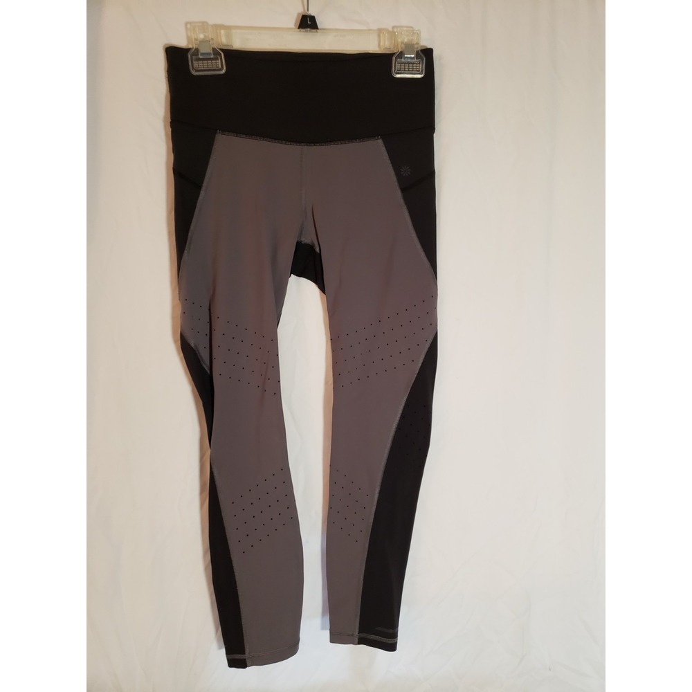 Women's Athleta Black And Gray Leggings Size S